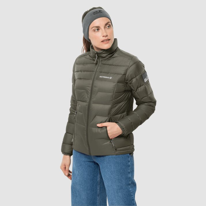 Chamarra Pluma Jack Wolfskin Dna Tundra Mujer Verdes Oscuro Mexico-2178391